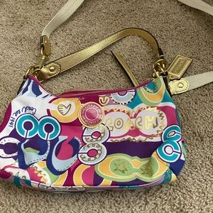 Coach Signature Poppy C Graffiti Demi Crossbody